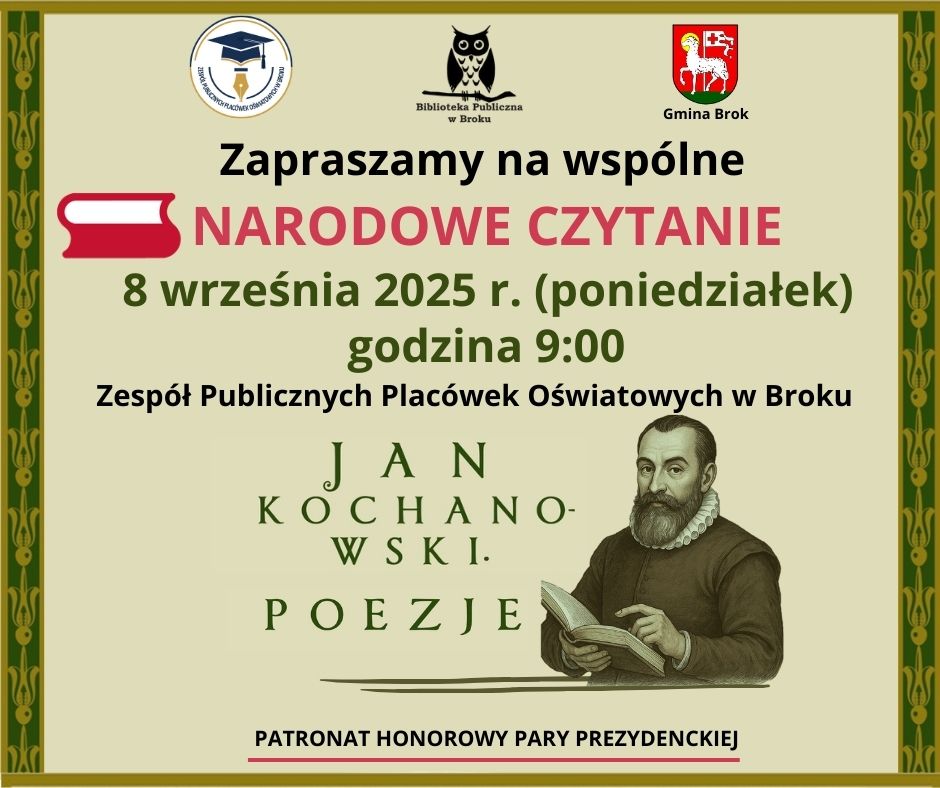 Plakat Narodowe Czytanie