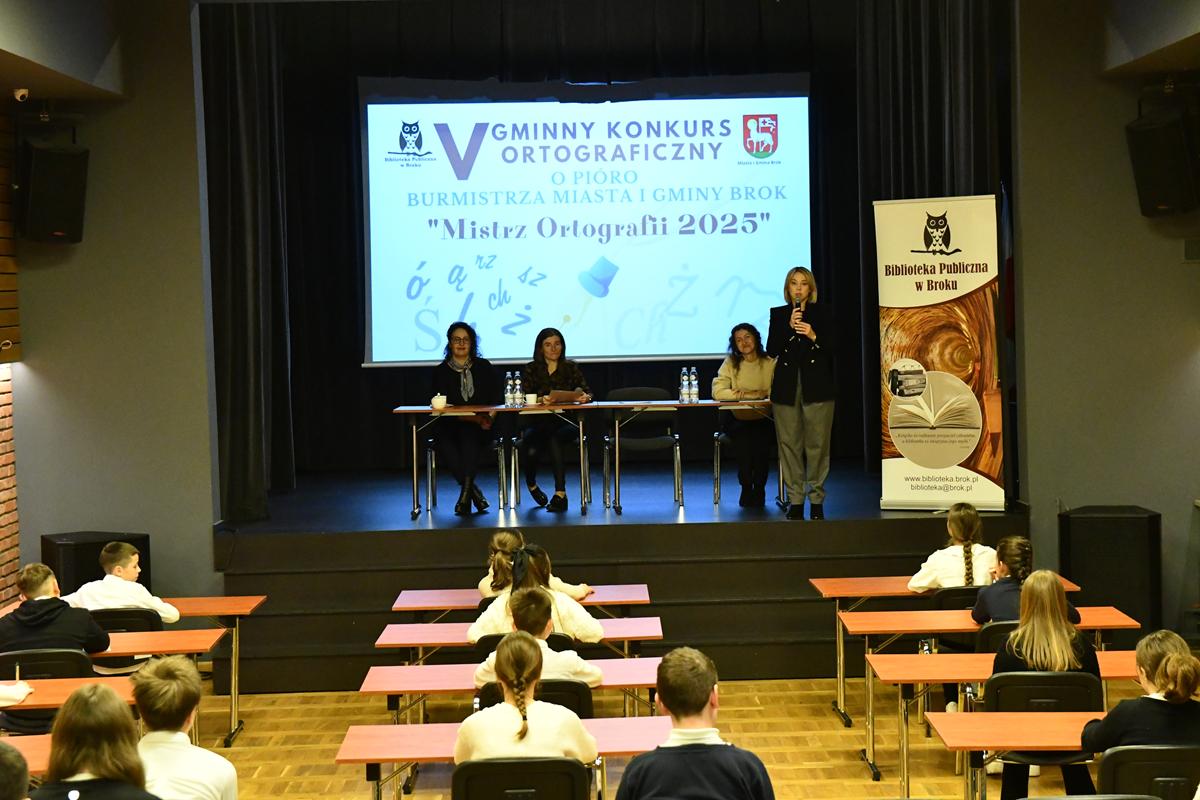 V Gminny Konkurs Ortograficzny o Pióro Burmistrza Miasta i Gminy Brok pod hasłem „Mistrz Ortografii 2025”! 