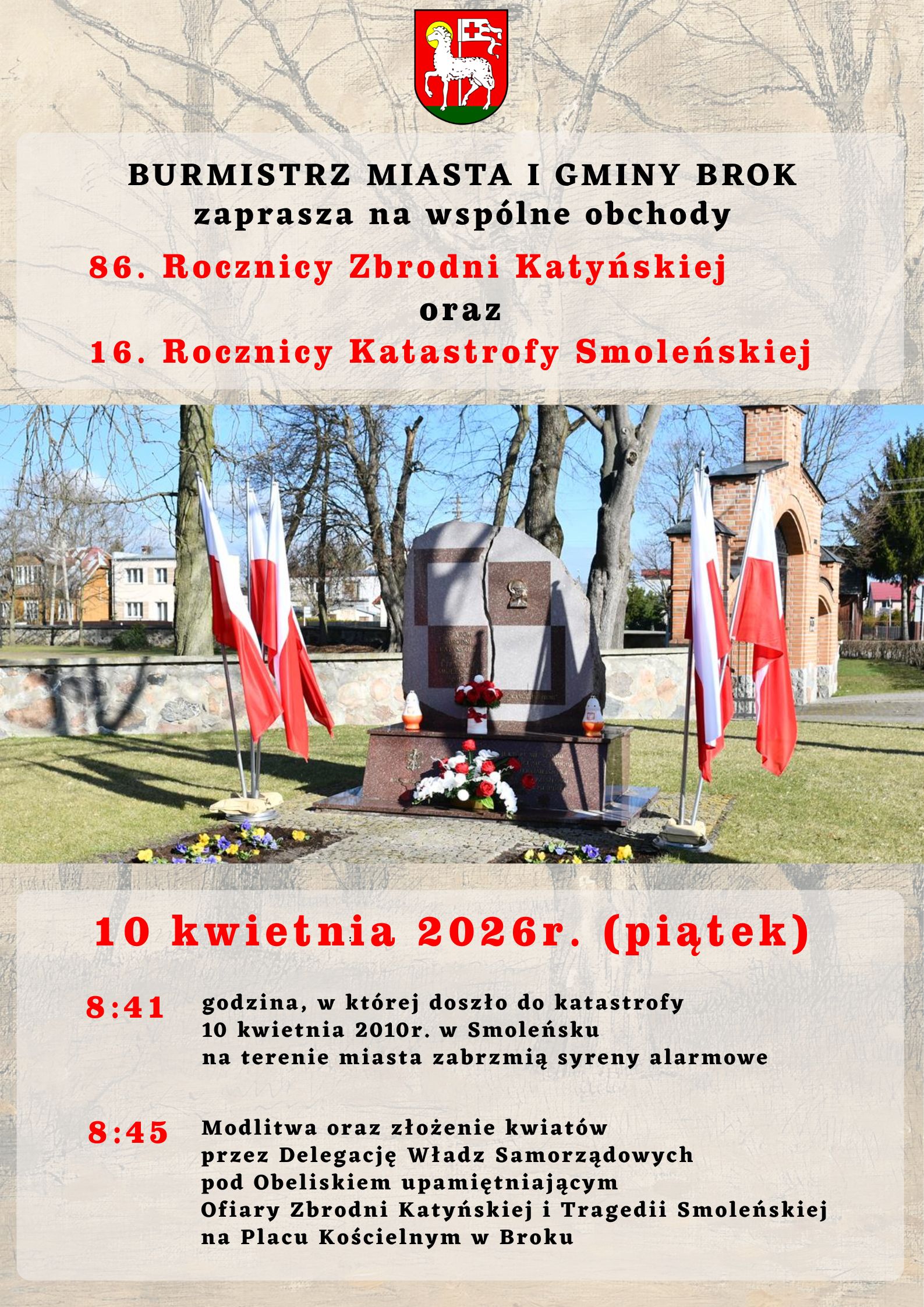 86. Rocznica Zbrodni Katyńskiej i 16. Rocznica Katastrofy Smoleńskiej
